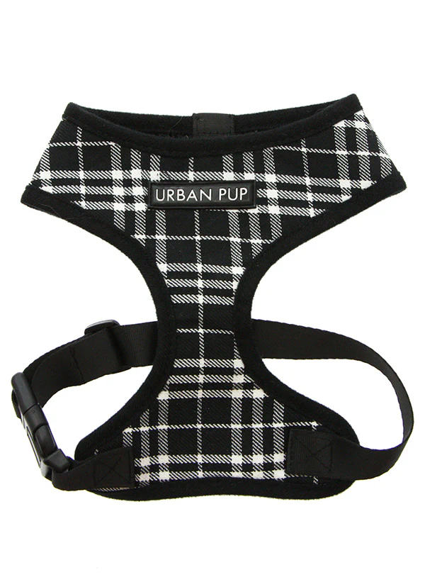 Pettorina Tartan nera e bianca - Urban Pup - immagine 3