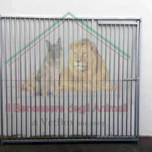 CANCELLI E PANNELLI IN TONDINI per box per cani