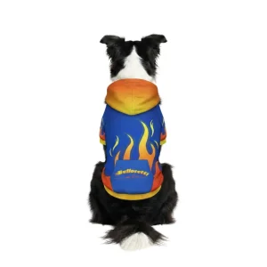 Felpa con cappuccio FIRE - con zip e maniche