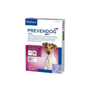 Virbac Prevendog Collare Antiparassitario 2x60cm per Cani 0-25 kg