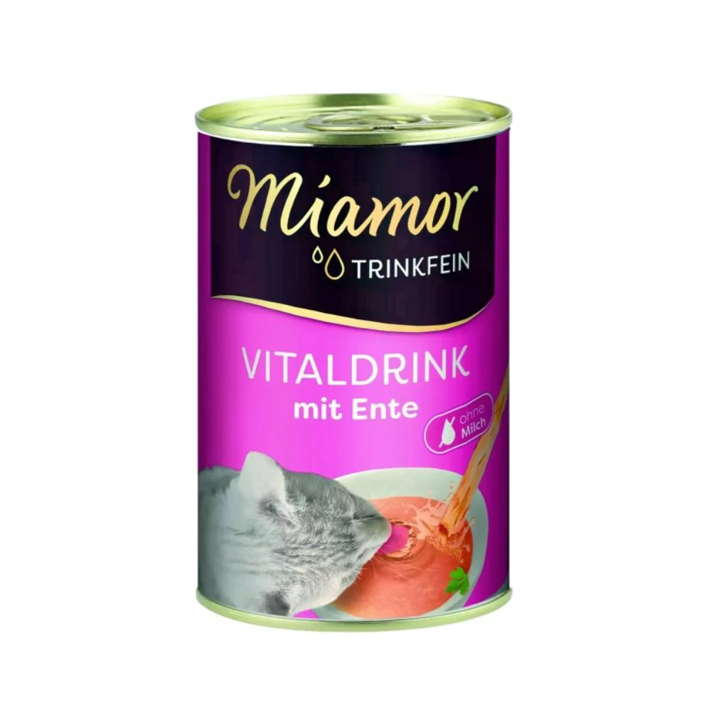 Miamor Vitaldrink Anatra 135ml Lattina Gatti Adulti - immagine 2