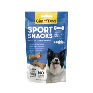 Gimborn GimDog Sport Snacks con Merluzzo 60g Snack per Cani
