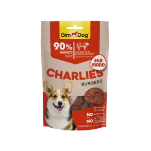 Gimdog Charlies Burgers Manzo 70g Snack per Cani