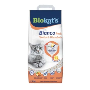 BioKat's Bianco Fresh Vaniglia e Mandarino Lettiera 10kg per Gatti