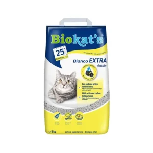 BioKat's Bianco Extra Classic Lettiera 5kg per Gatti