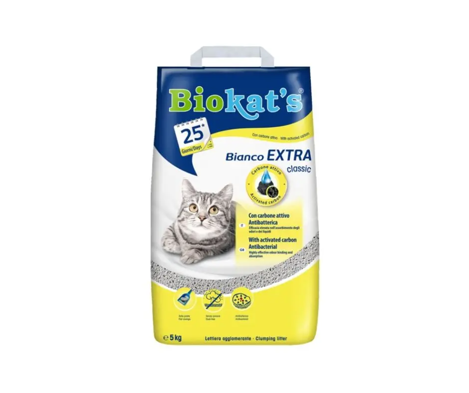 BioKat's Bianco Extra Classic Lettiera 5kg per Gatti