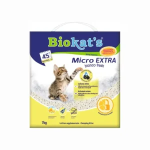 BioKat's Micro Extra Bianco Fresh Lettiera 7kg per Gatti