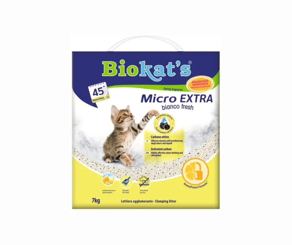 BioKat's Micro Extra Bianco Fresh Lettiera 7kg per Gatti - immagine 2