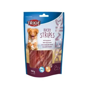 Trixie Premio Ducky Stripes con Petto Anatra Snack Cani 100g