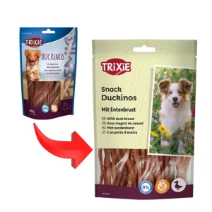 Trixie Premio Duckinos con Petto Anatra Snack per Cani 80g