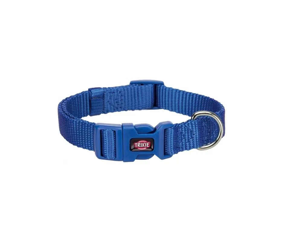 Trixie Premium Collare Blu S-M 30-45Cm/15mm