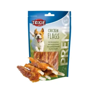 Trixie Premio Chicken Flags con Petto di Pollo Snack Per Cani 100g