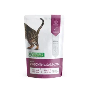 Nature's Protection Skin and Coat Care con Pollo e Salmone Bustina per Gatti 100g