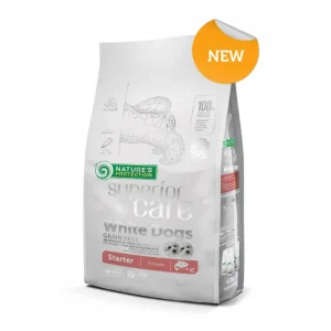 Nature's Protection White Dogs Starter Salmone 1.5kg Crocchette Cani Cuccioli