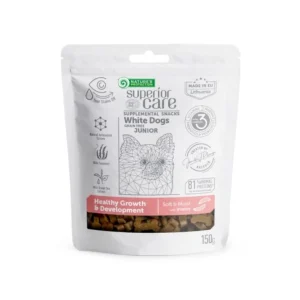 Nature's Protection White Dogs Healty Growth & Development Insetti 150g Snack Cani Junior