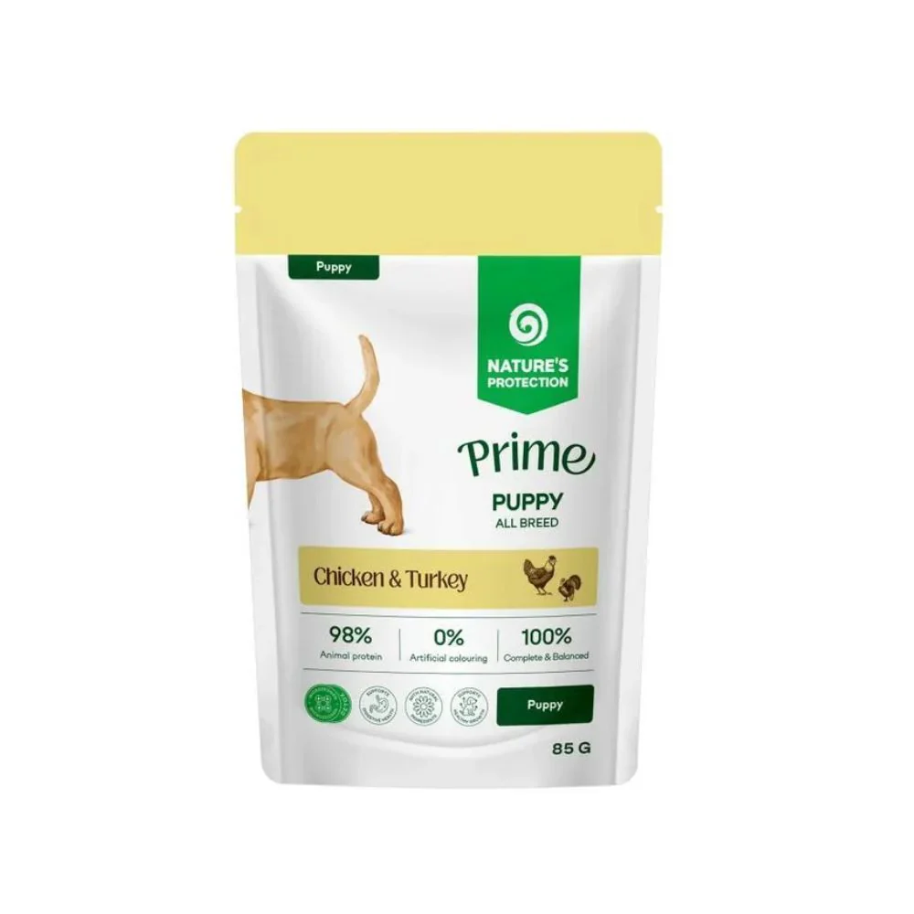 Nature's Protection Prime Pollo e Tacchino 85g Bustina per Cani Cuccioli - immagine 2