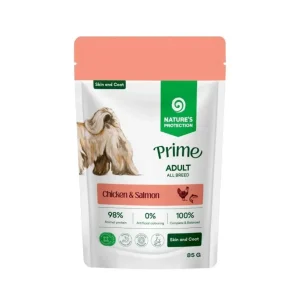 Nature's Protection Prime Skin e Coat Pollo e Salmone 85g Bustina per Cani Adulti