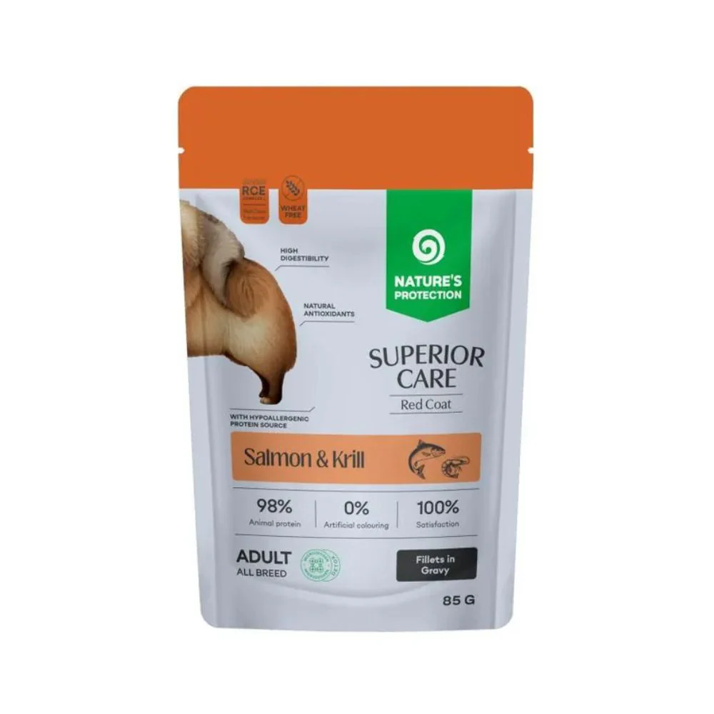 Nature's Protection Superior Care Salmone e Krill 85g Bustina per Cani Adulti Red Coat - immagine 2