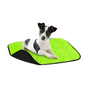 AiryVest Dog Mat Tappetino Ultraleggero Tg. S Verde/Nero per Cani e Gatti