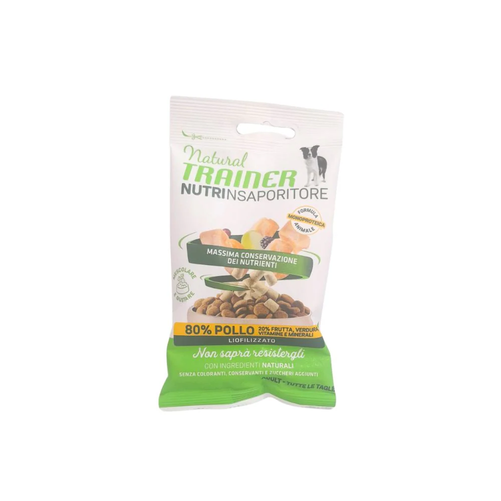 Trainer Nutri Insaporitore Pollo Liofilizzato 15g Snack Cani Adult - immagine 2