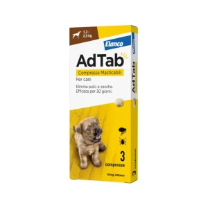 Elanco Adtab Compresse Masticabili per Cani >1,3 a 2,5Kg conf. da 3cpr