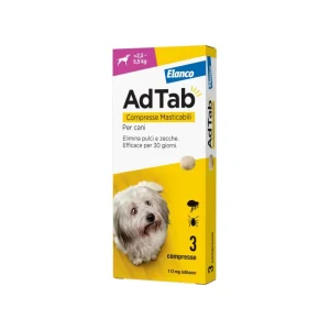 Elanco Adtab Compresse Masticabili per Cani >2,5 a 5,5Kg conf. da 3cpr