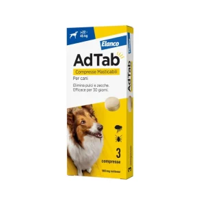 Elanco Adtab Compresse Masticabili per Cani  >22 a 45Kg conf. da 3cpr