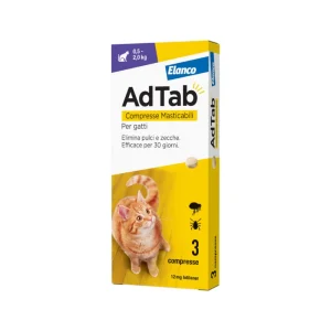 Elanco Adtab Compresse Masticabili per Gatti 0,5 a 2,0Kg conf. da 3cpr