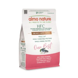 Almo Nature HFC Our Best Highly Appetizing Salmone Fresco 1,2Kg Crocchette Gatti Adulti