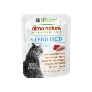 Almo Nature HFC Sterilised Pollo con Tonno 50g Bustina Gatti Adulti Sterilizzati