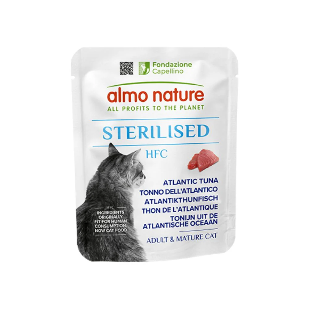Almo Nature HFC Sterilised Tonno dell'Atlantico 50g Bustina Gatti Adulti Sterilizzati - immagine 2