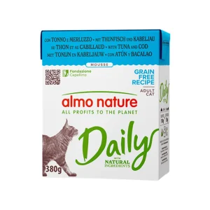 Almo Nature Daily Mousse Tonno e Merluzzo 380g Tetra Recart Gatti