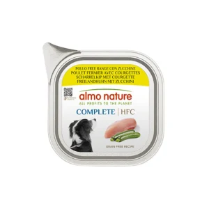 Almo Nature Hfc Complete con Pollo Free Range e Zucchine 85g Vaschetta Cani Adulti