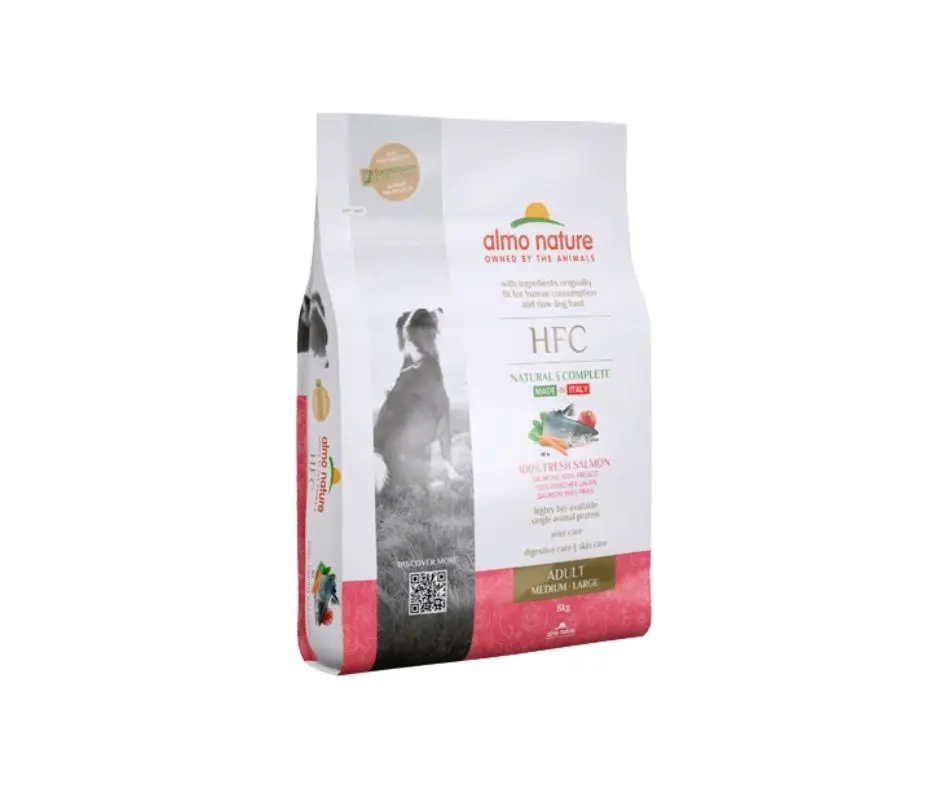 Almo Nature HFC Salmone Fresco M-L 8kg Crocchette Cani Adulti - immagine 2