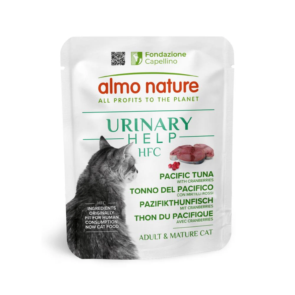 Almo Nature HFC Urinary Help Tonno del Pacifico con Mirtilli Rossi 50g Bustina Gatti Adulti - immagine 2
