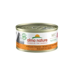Almo Nature HFC Natural Pollo e Tonno 70g Lattina Gatti Adulti