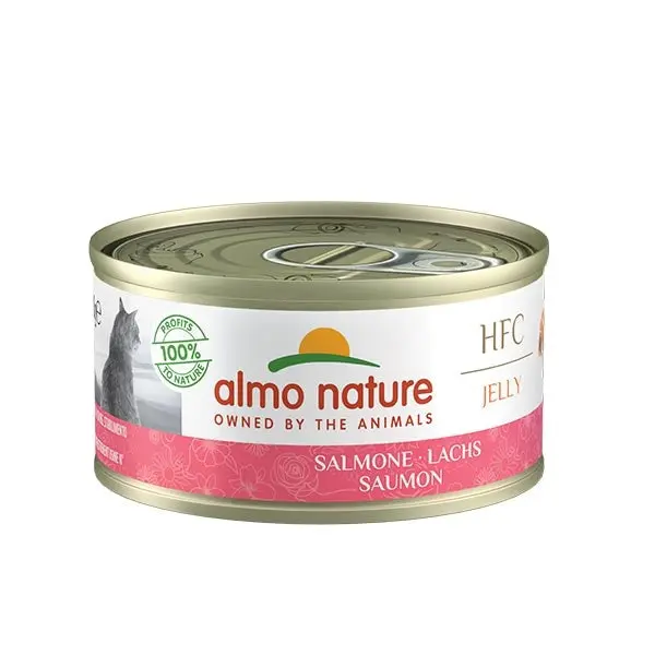 Almo Nature HFC Jelly Salmone Lattina 70g Gatti Adulti - immagine 2