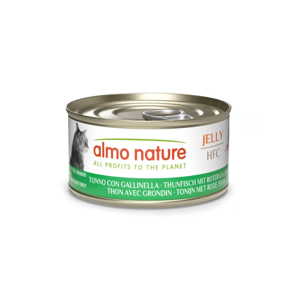 Almo Nature HFC Jelly Tonno e Gallinella 70g Lattina Gatti Adulti - immagine 2