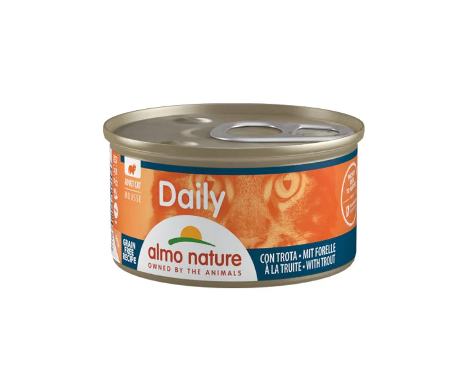 Almo Nature Daily Mousse Trota 85g Lattina Gatti