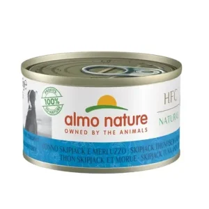 Almo Nature HFC Natural Tonno Skipjack e Merluzzo 95g Lattina Cani Adulti