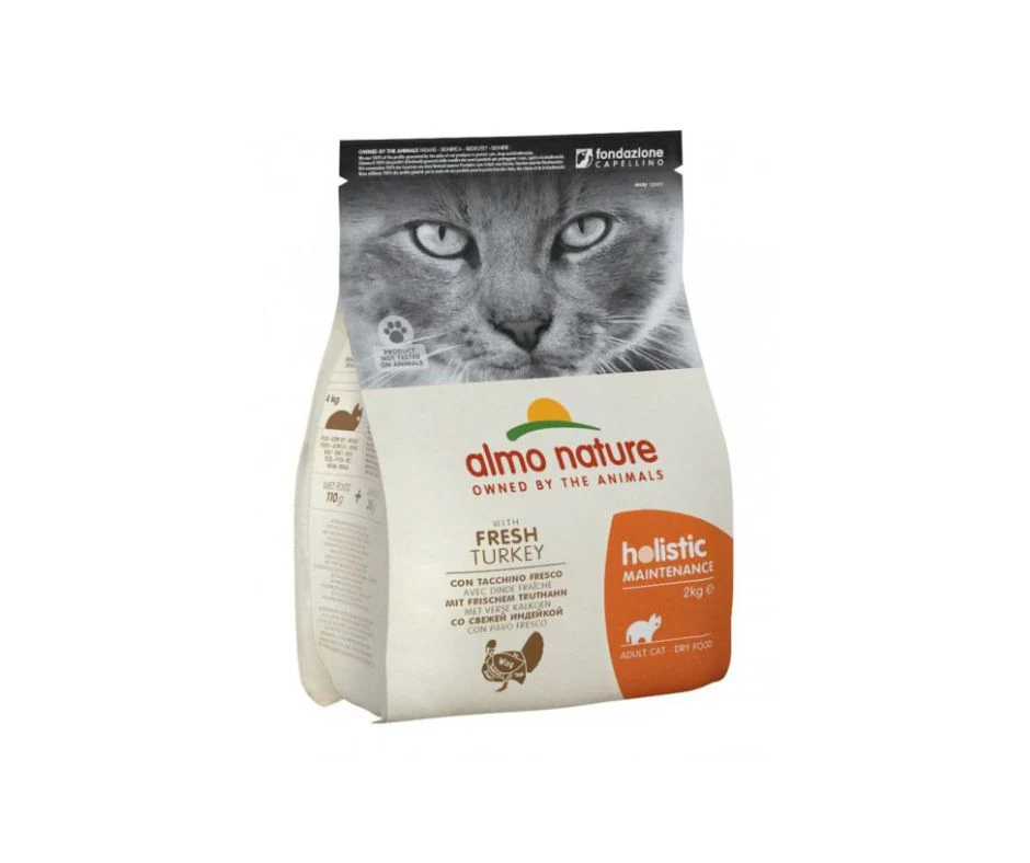 Almo Nature Holistic Tacchino Fresco 2Kg Crocchette Gatti