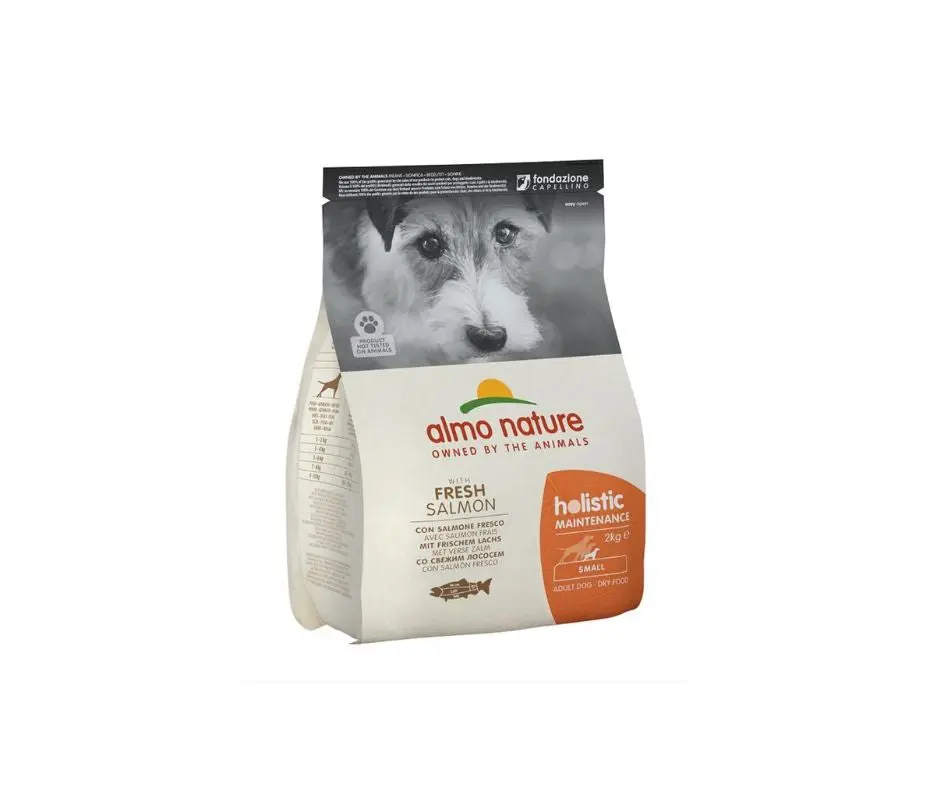 Almo Nature Holistic Salmone Fresco 2Kg Crocchette Cani Adulti Small