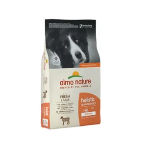 Almo Nature Holistic Agnello Fresco Medium 12Kg Crocchette Cani Adulti