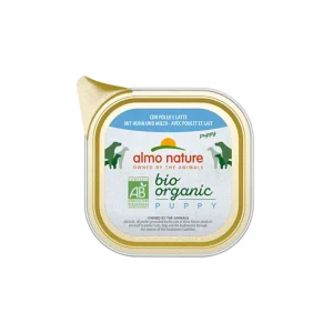 Almo Nature Bio Organic Puppy Pollo e Latte 300g Vaschetta Cani Cuccioli