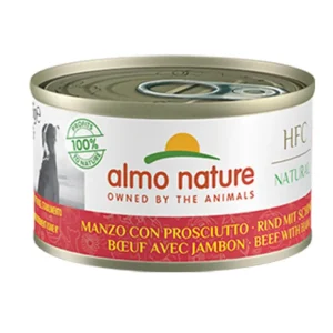 Almo Nature HFC Natural Manzo con Prosciutto 95g Lattina Cani