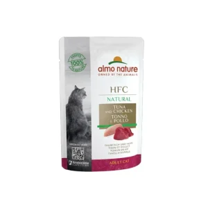 Almo Nature Tonno e Pollo Natural Bustina 55g Gatti Adulti