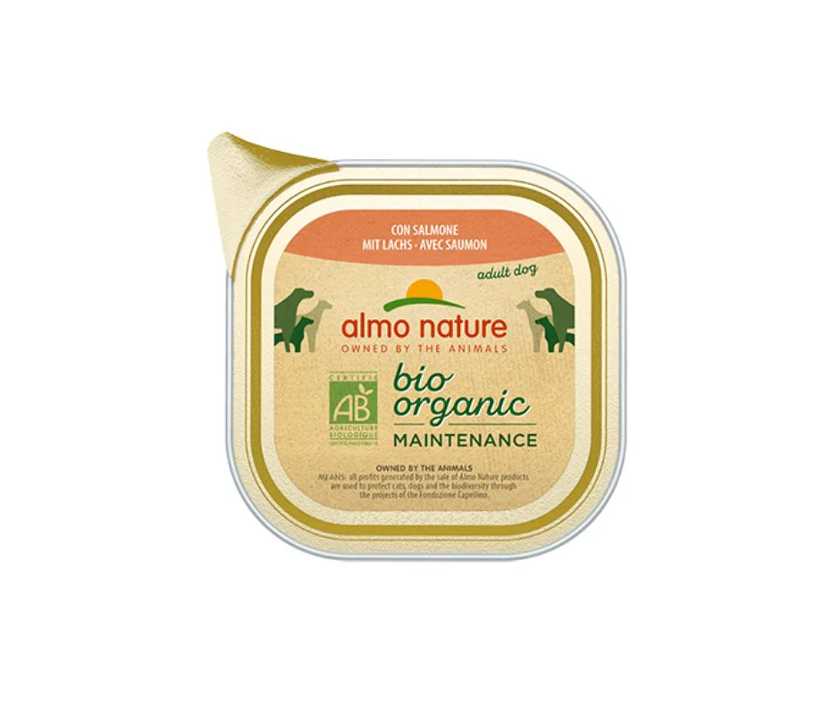 Almo Nature Bio Organic Salmone 300g Vaschetta Cani - immagine 2