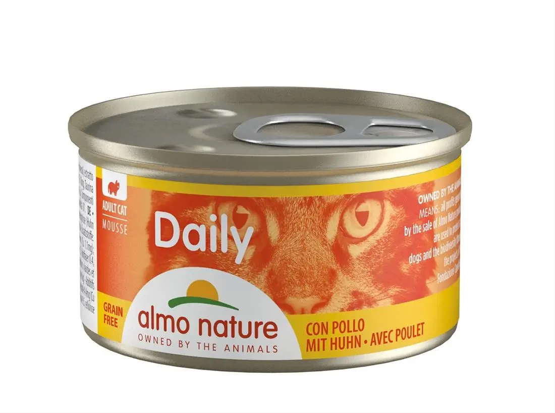 Almo Nature Daily Mousse Con Pollo 85g Lattina Gatti Adulti - immagine 2