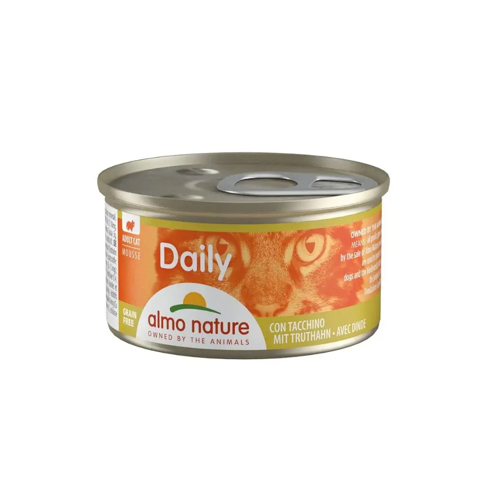 Almo Nature Daily Mousse Con Tacchino 85g Lattina Gatti Adulti - immagine 2