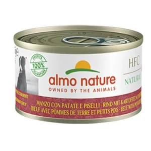 Almo Nature HFC Natural Manzo Patate e Piselli 95g Lattina Cani